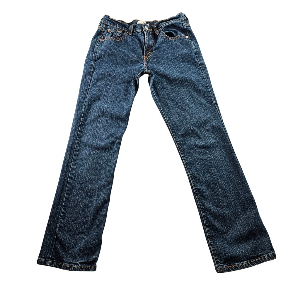 Levi's 505 Jeans Women's 6S Blue Denim Stretch Casual Mid-Rise Boho Straight Leg